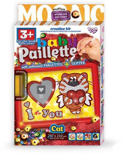 Картина-мозаика из пайеток "Baby Paillette: Котик" - фото 1 - id-p10262228