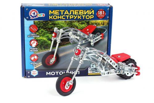 Конструктор металлический "Мотоцикл ТехноК", 181 деталь - фото 1 - id-p10262340