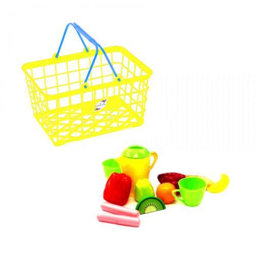 Корзинка "Супермаркет М", 12 предметов (жёлтая) - фото 1 - id-p10264072