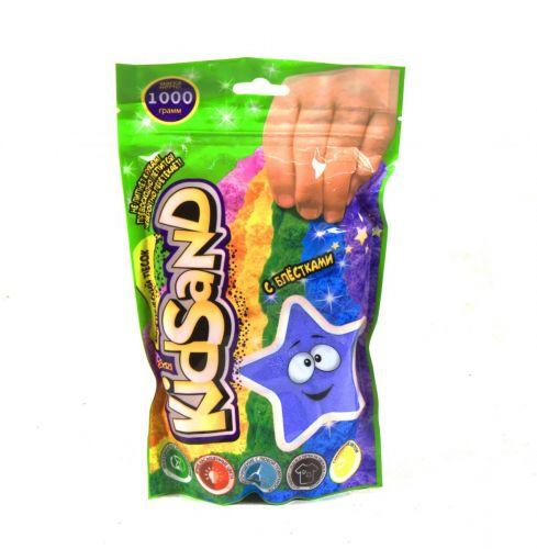 Кинетический песок "KidSand", в пакете, 1000 г (голубой) - фото 1 - id-p10264123