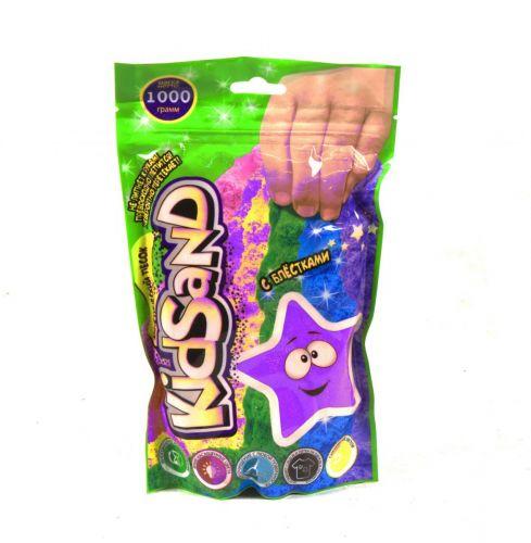 Кинетический песок "KidSand", в пакете, 1000 г (фиолетовый) - фото 1 - id-p10264126