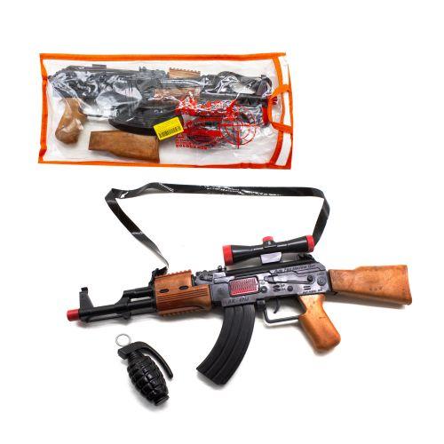 Автомат-трещетка "AK-47" с гранатой - фото 1 - id-p10264625
