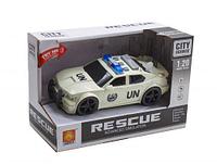 Инерционная машинка "Служба спасения" со звуковыми и световыми эффектами (серая)