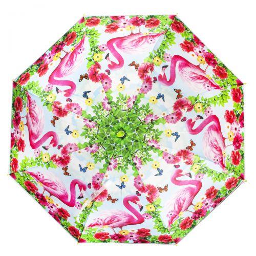 Зонт "Фламинго" (большой) с салатовой ручкой - фото 1 - id-p10265155