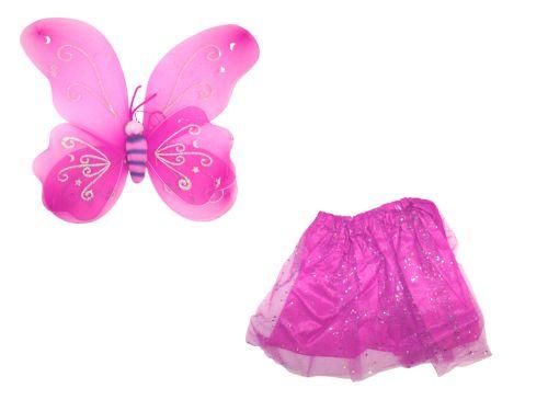 Карнавальный костюм "Бабочка с большими крыльями" (розовый) - фото 1 - id-p10265651