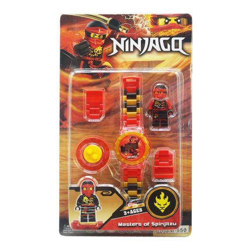 Детский набор "Ninjago" с часами (красный) - фото 1 - id-p10267806
