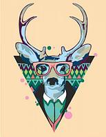 Картина по номерам "Cool deer"