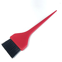 Кисть-расчёска для окрашивания волос DenIS professional с чёрной щетиной красная