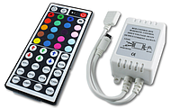 Контроллер/диммер master LED для светодиодных лент 12V RGB, 6А. C пультом IR, 3 канала по 2A. Европа!