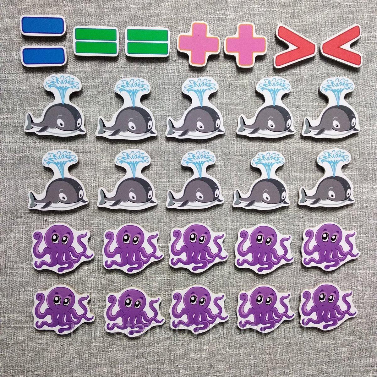 Магнитная математика Осьминоги и Киты, фото 1