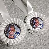 Медаль с розеткой "Ситцевая свадьба". (1 год), фото 2