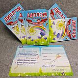 Диплом и медаль именная для выпускника д/с или группы "Волошка", "Радуга", "Солнышко", фото 9