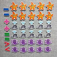 Набор обучающих магнитов Счёт морские животные