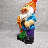 Садовая фигурка Гном-агроном, фото 2