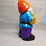 Садовая фигурка Гном-агроном, фото 5