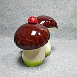 Садовая фигурка Грибы с Божьей коровкой, фото 5