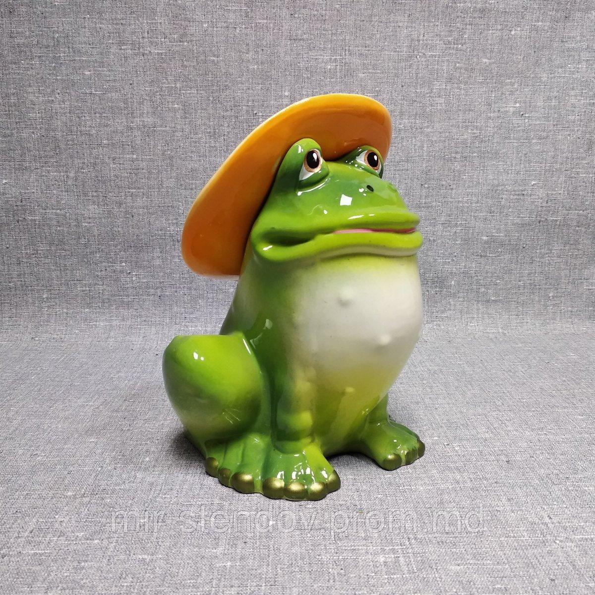 Садовая фигурка Лягушка в шляпе, фото 1