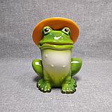 Садовая фигурка Лягушка в шляпе, фото 4