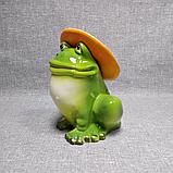 Садовая фигурка Лягушка в шляпе, фото 5