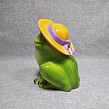 Садовая фигурка Лягушка в шляпе, фото 6