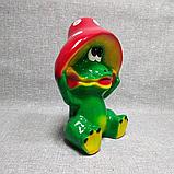 Садовая фигурка Лягушонок в шляпке мухомора, фото 6