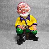 Садовая фигурка Гном с лопатой, фото 5