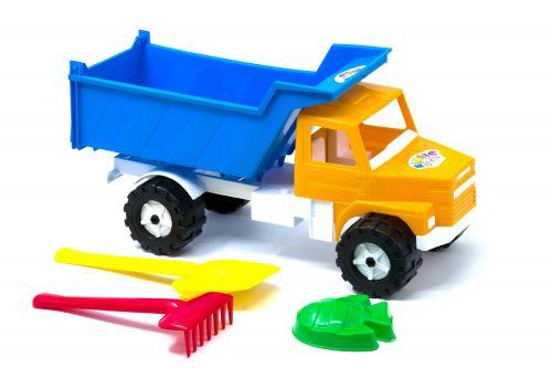 Машинка "Грузовик Денни классик" с песочным набором (синий) - фото 1 - id-p10296606