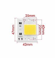 Светодиодная LED матрица AC 10Ватт 47*42мм SMART CHIP 220V ( встроенный драйвер ) Теплый белый