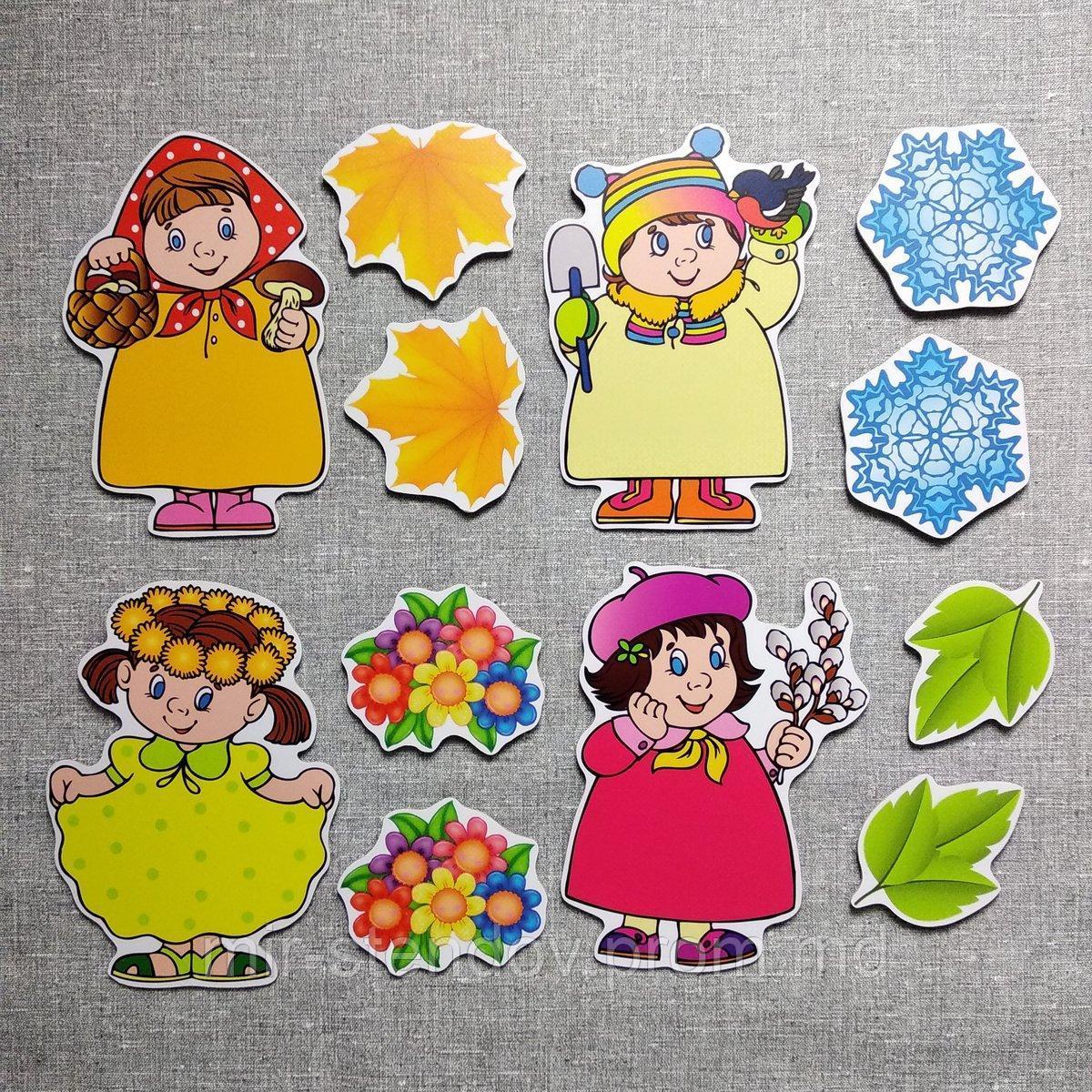 Времена года. Настенная декорация для детского сада., фото 1