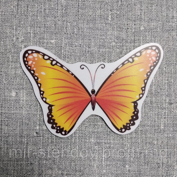 Бабочка оранжевая. Настенная декорация для детского сада., фото 1