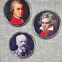 Магниты с портретами знаменитых композиторов