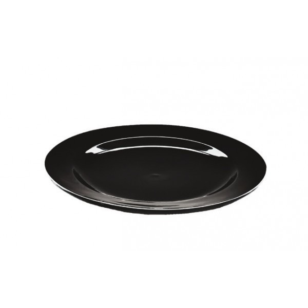 Тарелка круглая 20 см черная F0087BK-8 - фото 1 - id-p5550598