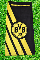 Банное (пляжное) полотенце ФК " Боруссия Дортмунд " с логотипом любимого футбольного клуба