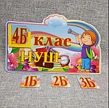 Початкові класи НУШ. Табличка кабінетна з картками, фото 3