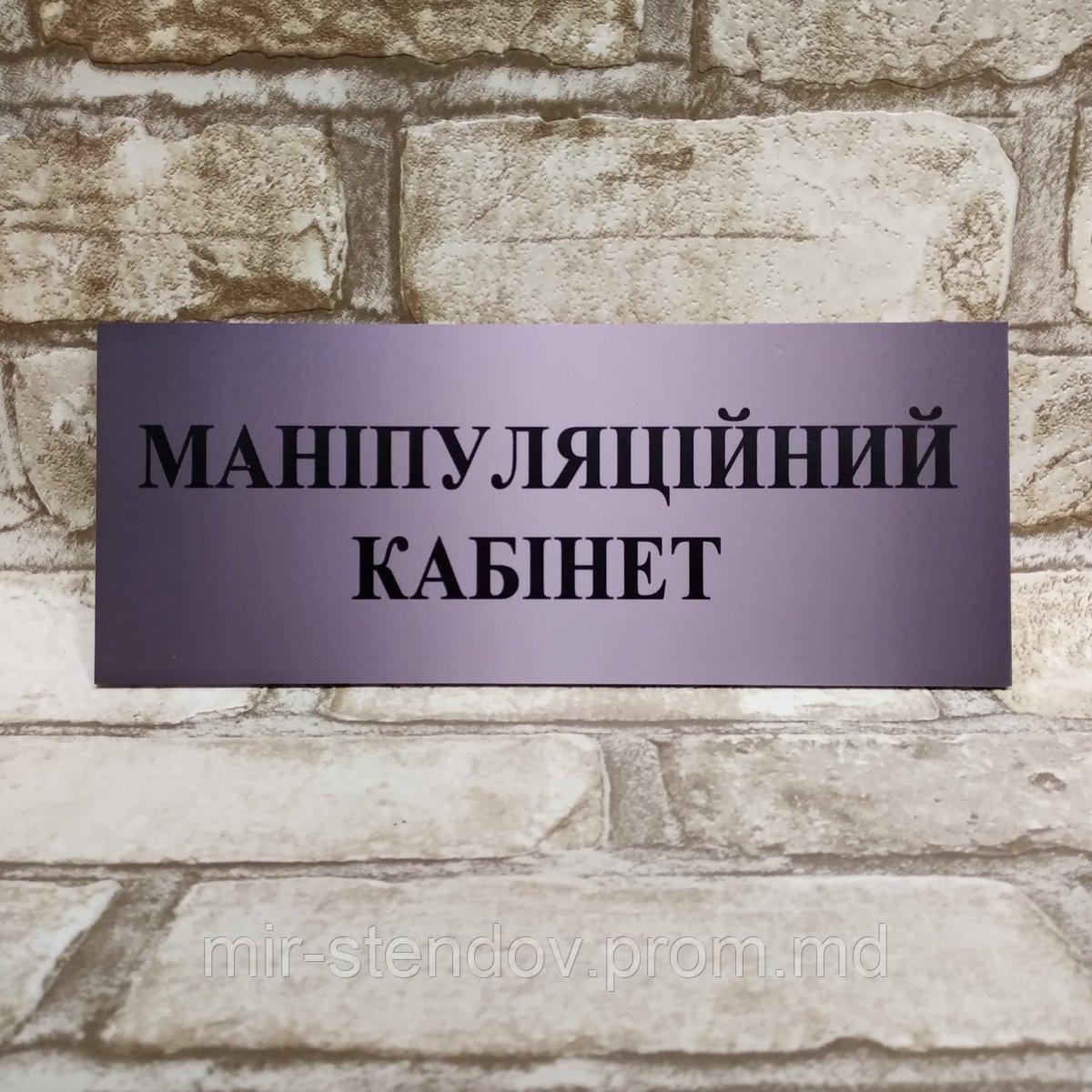 Табличка пластиковая "Манипуляционный кабинет", фото 1