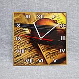 Часы настенные для кабинета музыки. "Скрипка и ноты", фото 2