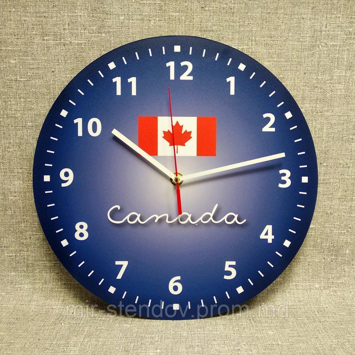 Оригинальные настенные часы Канада - фото 1 - id-p9522920