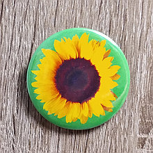 Значки с картинкой Подсолнух