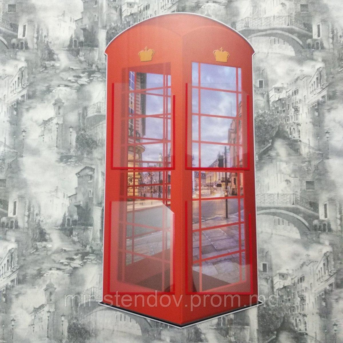 Телефонная будка. Настенная декорация, фото 1
