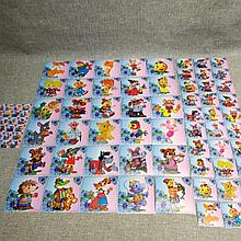 Наклейки на шкафчики, кроватки, полотенечки Фиалки