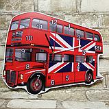 Часы настенные Автобус с флагом Англии, фото 4