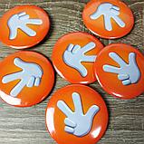 Значок сувенирный Фиксики оранжевый, фото 2