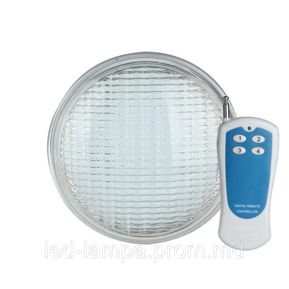 Светодиодный LED светильник для бассейна V-TAC, 8W, RGB, IP68, PAR56, с пультом дистанционного управления. - фото 1 - id-p10338632