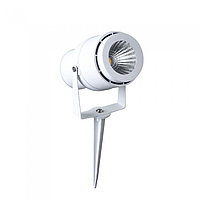 Светодиодный LED светильник V-TAC, 12W, 3000К, грунтовой, белый, алюминиевый, GARDEN SPIKE.