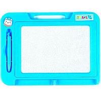 Магнитная досточка для рисования (голубая)