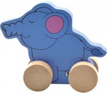 Каталка Слон, деревянная - фото 1 - id-p10339266
