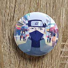 Значок металлический "Какаши Хатакэ" (Шиноби Скрытого Листа)