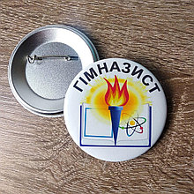 Значки "Гимназист" с логотипом гимназии