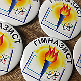 Значки "Гимназист" с логотипом гимназии, фото 2