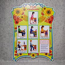 Сиди правильно, Стенд правильная осанка Украина